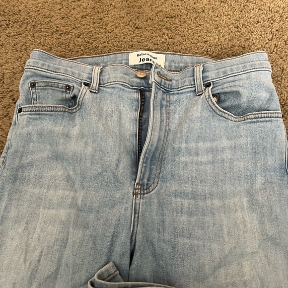 Reformation light wash size 29 high & skinny jeans - Picture 5 of 10